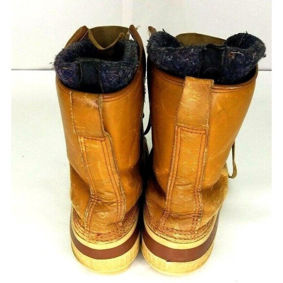 Sorel Leather Boots Mens Size 8 Tan Brown Premium Lace Up w Liner - Picture 2 of 6